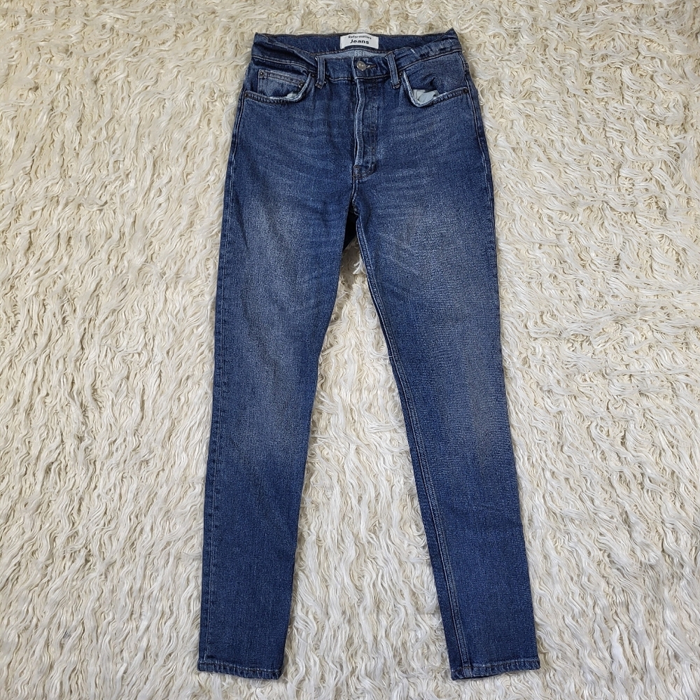 Reformation Serena High Skinny Jean Kasai Wash Womens Size 24